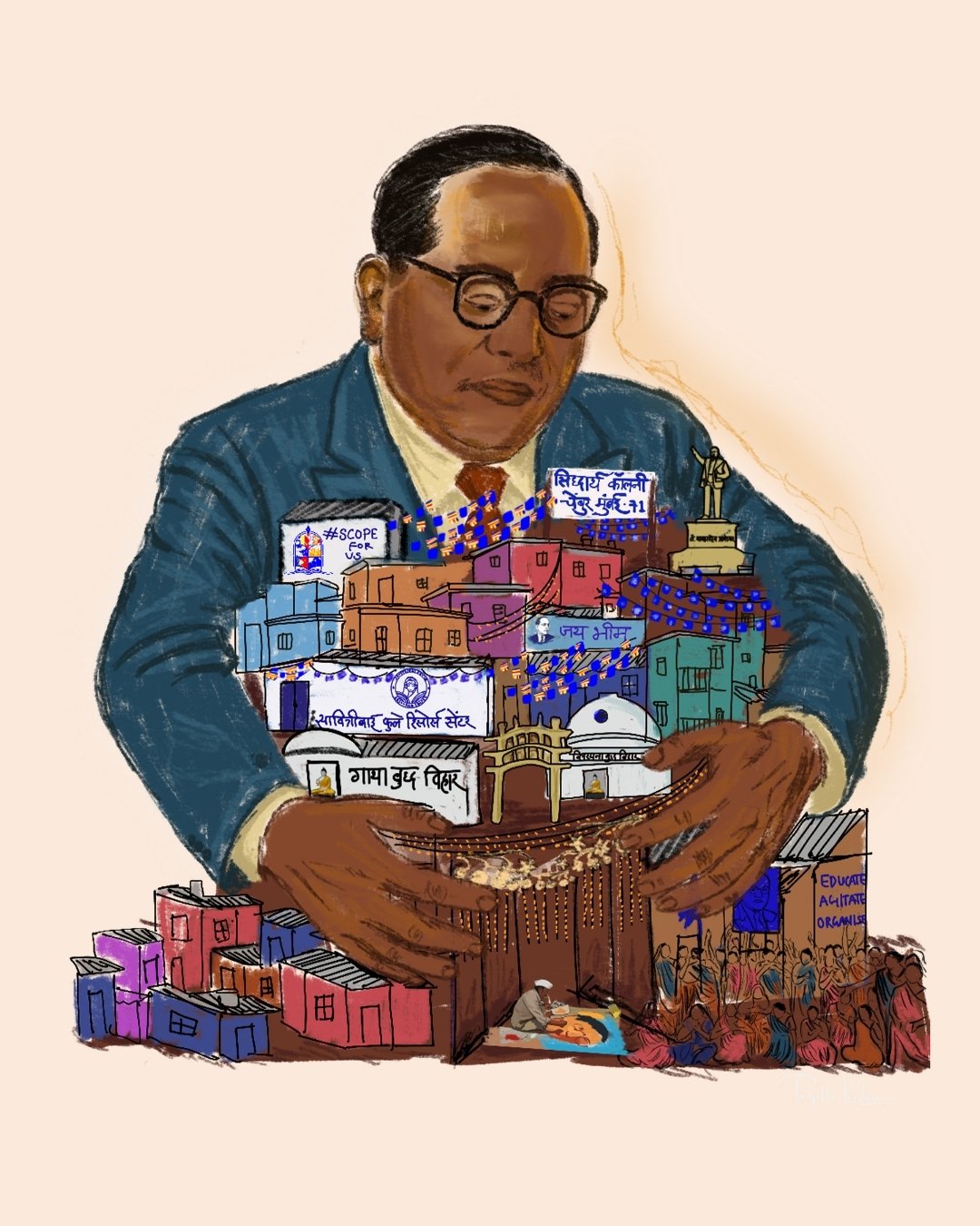 Bhim Jayanthi in Siddharth Colony